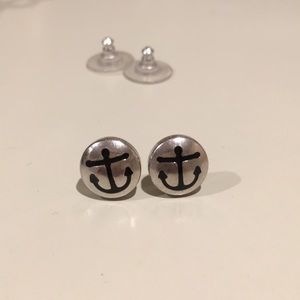 Alex and Ani silver stud earrings